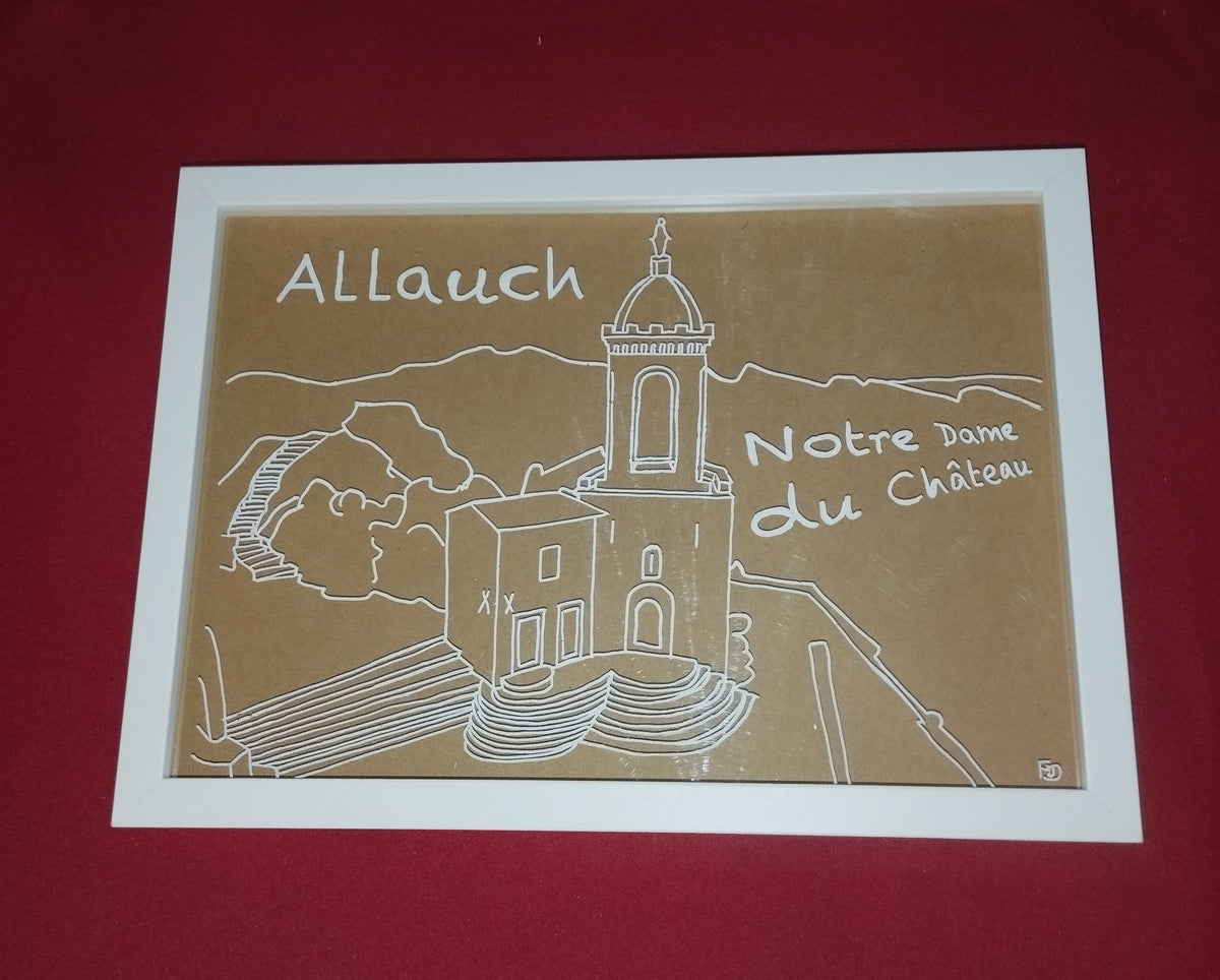 Cadre Posca - Allauch Notre Dame du Chateau