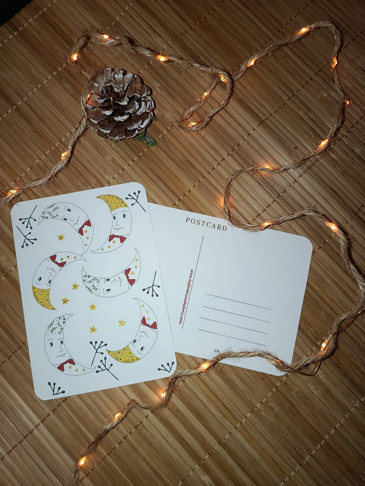 Carte Lunes - illustration originale