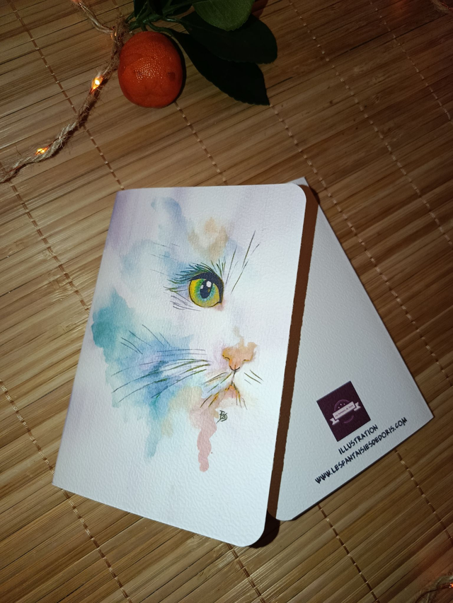 Carte Chat - illustration animalière