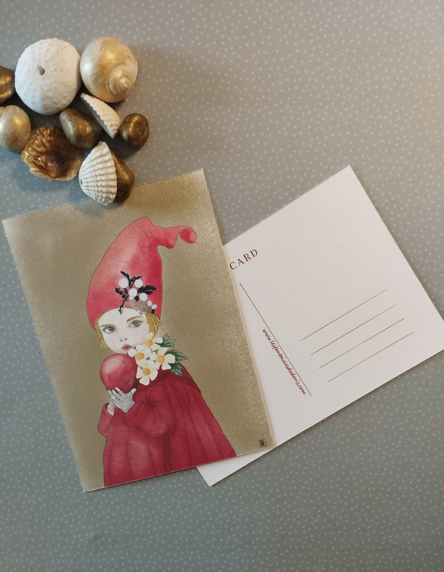 Carte Le Petit Valentin - Portrait illustré