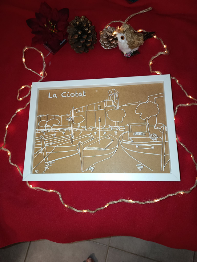 Cadre Posca - La Ciotat vieux port