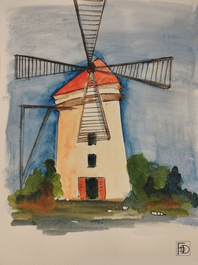 Affiche Le Moulin - Paysage