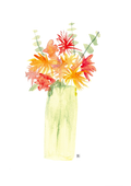 Affiche Bouquet de fleurs - illustration florale
